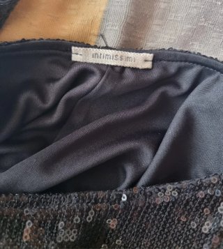 Vestitino corto paillettes nero