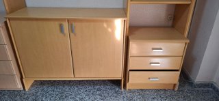 Mueble Estantería con Cajoneras