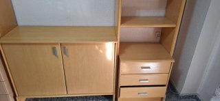 Mueble Estantería con Cajoneras