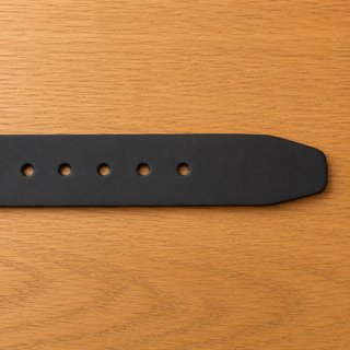 Cintura uomo nera con fibbia metallica regolabile