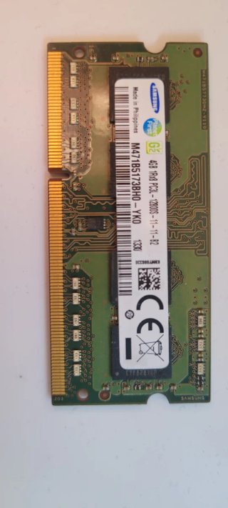 Memoria RAM Samsung 4GB DDR3 SO-DIMM 1600MHz