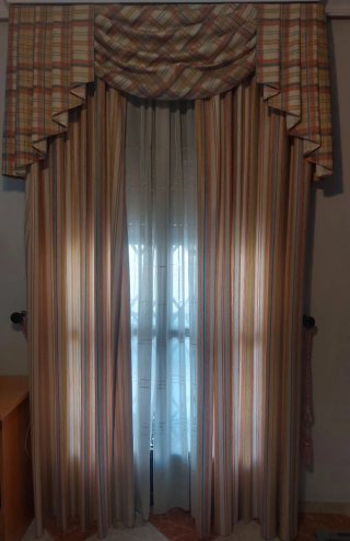 Cortinas vintage multicolor