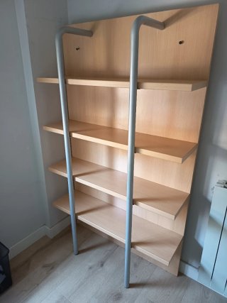 Estantería madera y metal