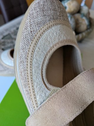 Scarpe donna in tessuto e gomma naturale