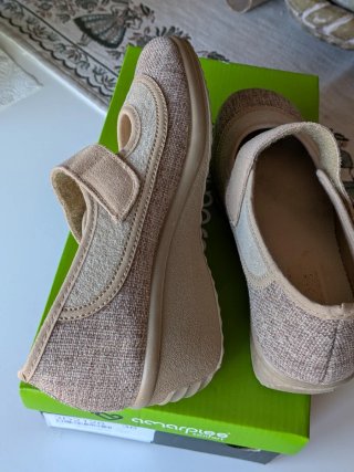 Scarpe donna in tessuto e gomma naturale