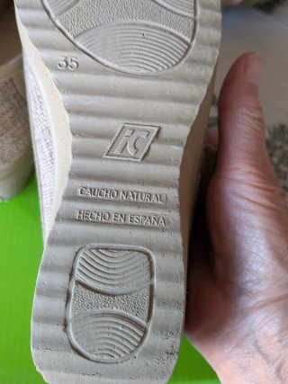 Scarpe donna in tessuto e gomma naturale