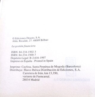 La gestión financiera