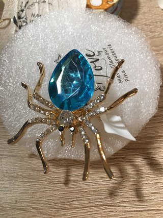Conjunto Lujo Turquesa: Anillo  Araña y Pendientes