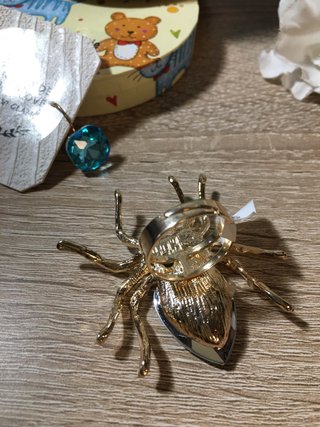 Conjunto Lujo Turquesa: Anillo  Araña y Pendientes