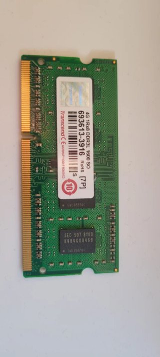 Memoria RAM 4GB DDR3L SO-DIMM 1600MHz Laptop