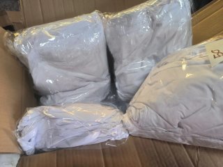 50 Fundas Elásticas para Sillas Blancas