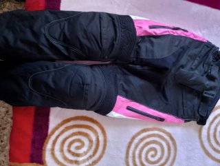 Traje Cordura Moto Mujer Negro/Rosa