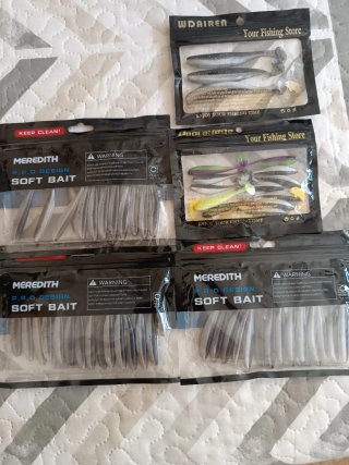 Lote de vinilos de pesca