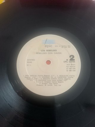 Vinilo Los Rebeldes Con Causa