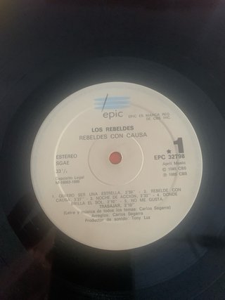 Vinilo Los Rebeldes Con Causa