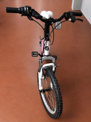 Bicicleta Avigo 20 Rosa y Blanca