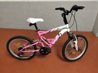 Bicicleta Avigo 20 Rosa y Blanca