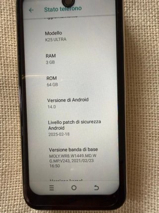 Mini Smartphone Android Negro/Dorado
