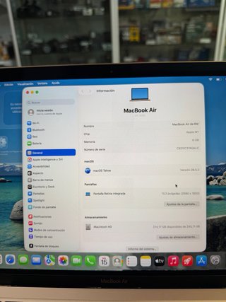 MacBook Air M1 2020 13” 8GB 256GB SSD