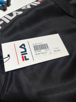 Chaqueta Fila Negra Original | Nueva con Etiquetas