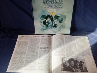 Beethoven Sinfonías 8 y 9 (2 LP) - Karajan