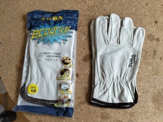 Guantes de piel Juba. 20 pares. Tallas 9 y 10