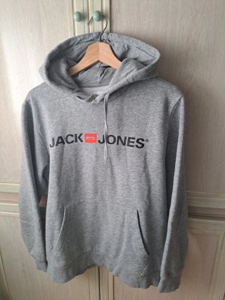 Sudadera Jack & Jones Gris con Capucha