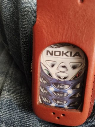 Custodia in pelle originale Nokia anni '80