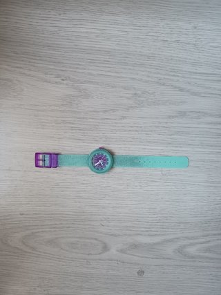 Flik Flak Reloj Analógico Glitter Purpura y Turque