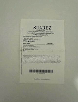 Pendientes Suárez Oro Blanco Esmeralda