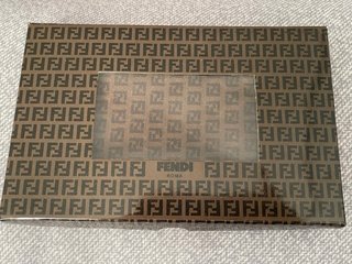 Cartera Fendi Vintage Caballero Marrón y Negro