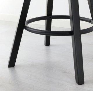 2 Taburetes Altos Ajustables Negro