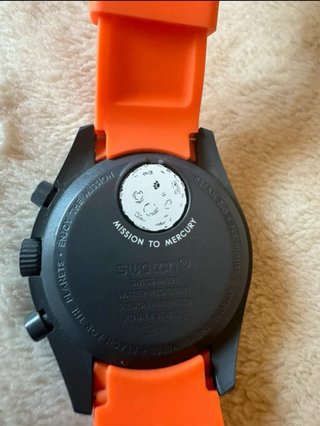 Omega x Swatch MoonSwatch Negro Naranja