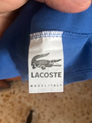 Polo Lacoste Blu Taglia M