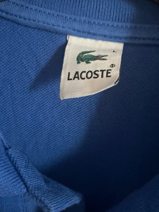 Polo Lacoste Blu Taglia M