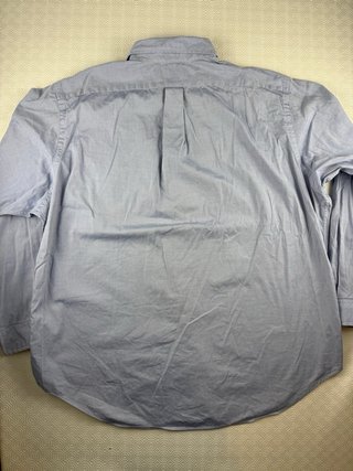 Camisa Ralph Lauren Manga Larga Azul Gris