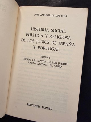 Historia de los judíos de España y Portugal