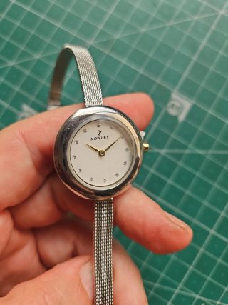 Reloj Nowley Mujer Pulsera Malla Plateado
