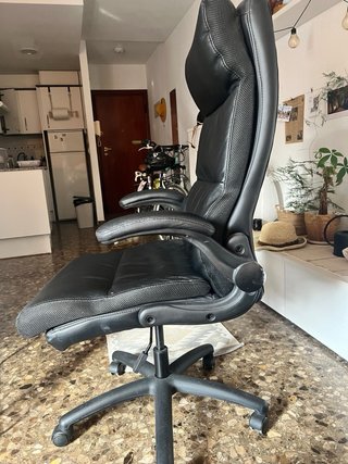 Sedia da ufficio Jysk nera e beige