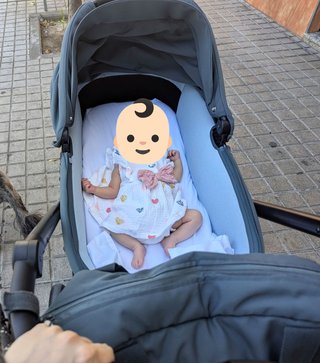 Carrito Jané Muum 4 + Capazo - Color Aguamarina