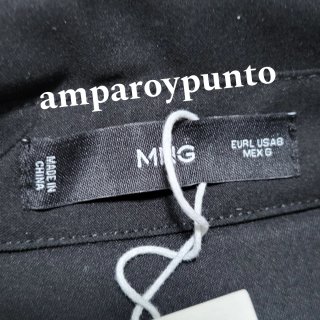 Vestido negro Mango