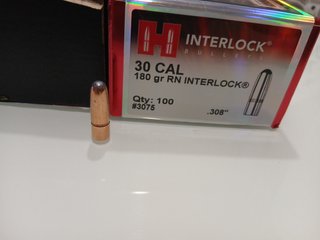 Puntas Hornady Interlock 30 CAL 180gr RN