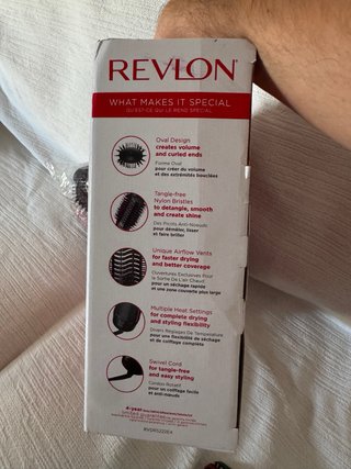 Cepillo Ondulador Alisador Antifrizz Negro/Rosa