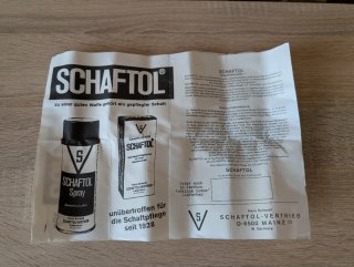 Aceites vintage madera armas SCHAFTOL