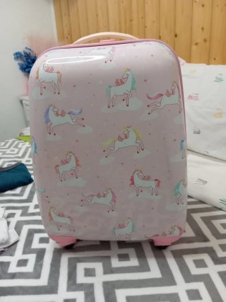 Trolley infantil unicornios rosa