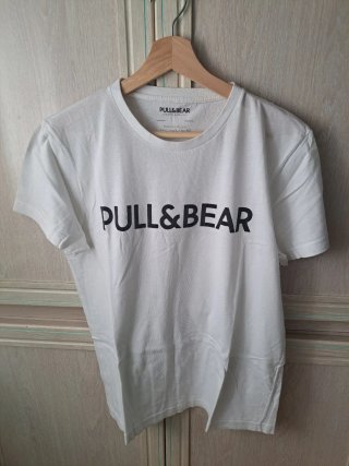 Camiseta Pull&Bear Blanca Talla L