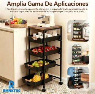 Carro Cocina 5 Estantes con Ruedas