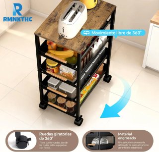 Carro Cocina 5 Estantes con Ruedas