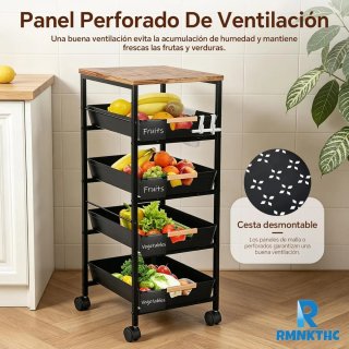 Carro Cocina 5 Estantes con Ruedas