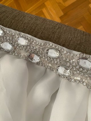 Vestido de Novia Sirena con Sobrefalda